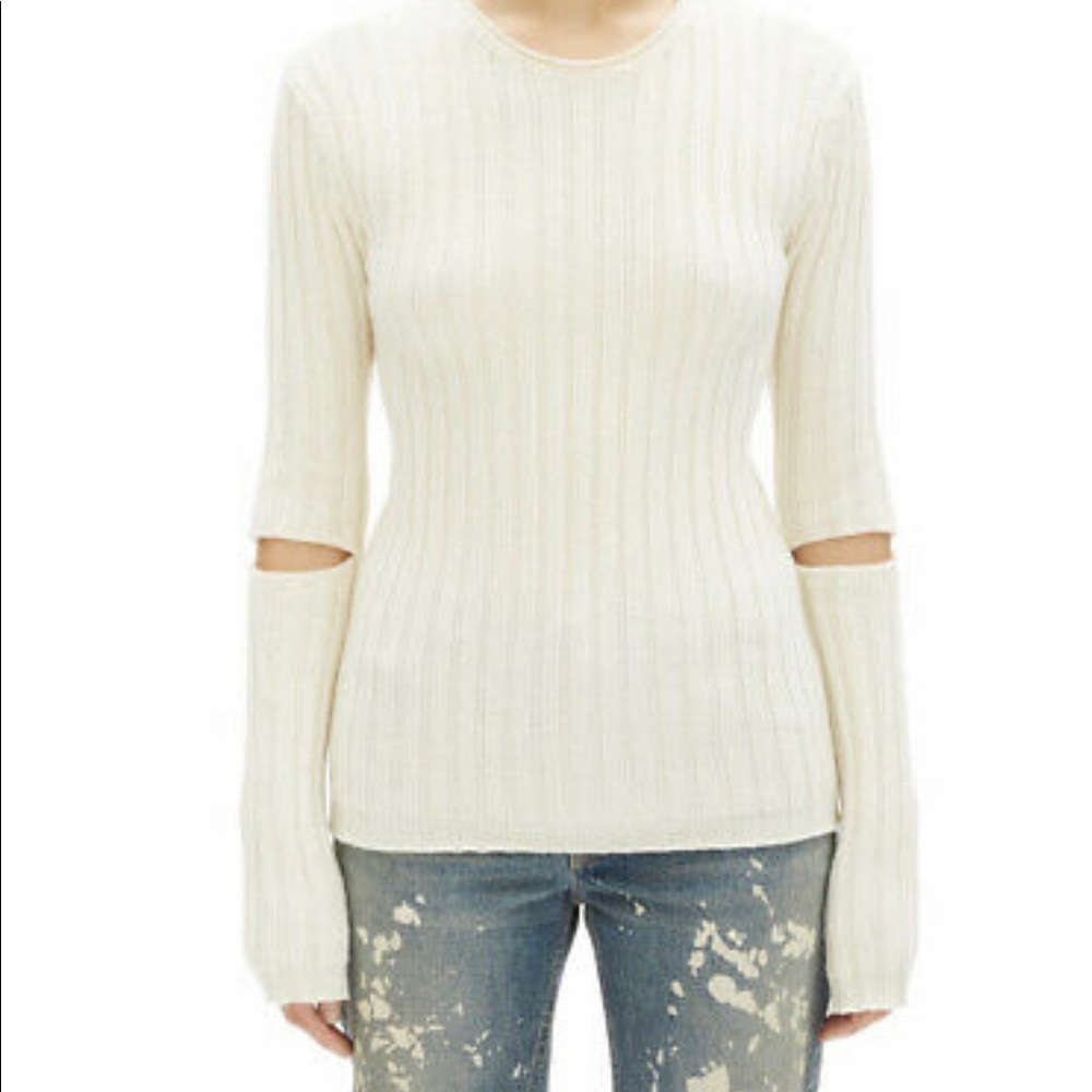 Helmet Lang Slashed Elbow Sweater sz S